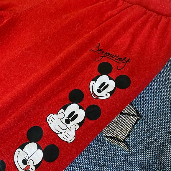 Shop Disney Mickey Head Be Happy Lounge Pants - Picture 3 of 5